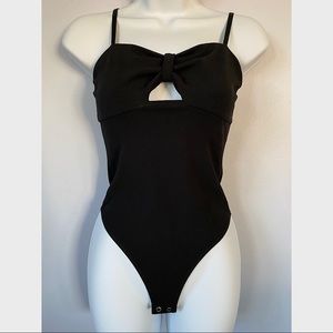 Cinch Cut Out Thong Bodysuit